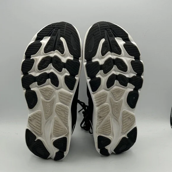 Hoka Clifton 10 Womes 9B Black and White Athletic Sneakers S22 - Picture 7 of 8